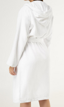 Load image into Gallery viewer, R P LUXURY ROBE WITH HOOD / COTTON TERRY / MEN / WOMEN / BLACK / WHITE / MONOGRAMS