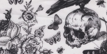 Load image into Gallery viewer, R P DESIGNS EXCLUSIVE SHIRTS / BLACK & WHITE SKULL PRINT DESIGN