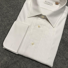 Load image into Gallery viewer, R P SHIRT / TUXEDO NARROW PLEATS / BUTTONS OR STUD FRONT / MONOGRAMS