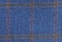 Load image into Gallery viewer, R P SPORTS JACKET / SOFT JACKET / BLUE + BROWN WINDOWPANE / WOOL / SLIM FIT