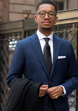 Load image into Gallery viewer, R P SUIT / SOLID ITALIAN BLUE / CONTEMPORARY FIT / SUPER 150’S WOOL / 36 TO 52 / REGULAR / SHORT / LONG