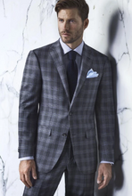 Load image into Gallery viewer, R P SUIT / GREY PLAID / CONTEMPORARY FIT