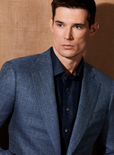 Load image into Gallery viewer, R P SPORTS JACKET / SOFT JACKET / BLUE GREY CHECK / WOOL / CONTEMPORARY FIT