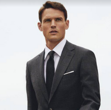 Load image into Gallery viewer, R P SUIT / SHARKSKIN / CHARCOAL GREY / LIGHT GREY / CONTEMPORARY AND CLASSIC FIT