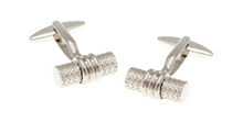 Load image into Gallery viewer, R P CUFF LINKS / SILVER DESIGN