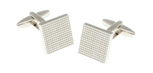 Load image into Gallery viewer, R P CUFF LINKS / SILVER SQUARE DESIGN