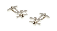 Load image into Gallery viewer, R P CUFF LINKS / SILVER DESIGN