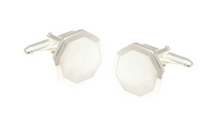 Load image into Gallery viewer, R P CUFF LINKS / SOLID STERLING SILVER / MOTHER OF PEARL DESIGN