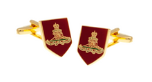 Load image into Gallery viewer, R P LINKS / GOLD / BURGUNDY BLAZER CREST ENAMEL DESIGN