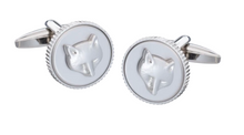 Load image into Gallery viewer, R P CUFF LINKS / SILVER FOX DESIGN