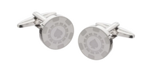 Load image into Gallery viewer, R P CUFF LINKS / SILVER CASINO POKER DESIGN
