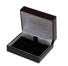 Load image into Gallery viewer, R P CUFF LINKS / SILVER WOVEN KNOT DESIGN