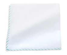 Load image into Gallery viewer, R P POCKET SQUARE / HAND ROLLED STITCHED IN ITALY / 8 COLORS