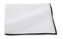 Load image into Gallery viewer, R P POCKET SQUARE / HAND ROLLED IN ITALY / PURE LINEN / 6 COLORS