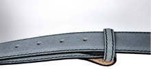Load image into Gallery viewer, R P BELT / GREY SUEDE / HAND MADE IN ITALY / BUCKLE / GOLD / SILVER / MATT SILVER