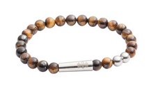 Load image into Gallery viewer, R P BRACELET / SILVER / TIGER EYE