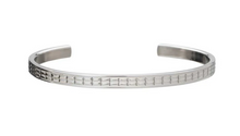 Load image into Gallery viewer, R P BRACELET / STAINLESS STEEL / GRID PATTERNED