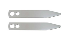 Load image into Gallery viewer, R P COLLAR STAYS / POLISHED METAL