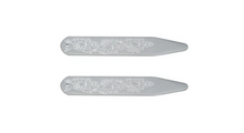 Load image into Gallery viewer, R P COLLAR STAYS / ETCHED VINTAGE DESIGN