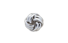 Load image into Gallery viewer, R P LAPEL PIN / SILVER KNOT DESIGN