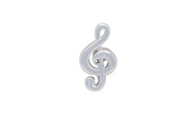 Load image into Gallery viewer, R P LAPEL PIN / SILVER MUSIC DESIGN