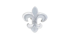 Load image into Gallery viewer, R P LAPEL PIN / FLEUR DE LYS DESIGN