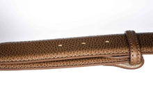 Load image into Gallery viewer, R P BELT / BROWN PEBBLE CALF / HAND MADE IN ITALY / BUCKLE / GOLD / SILVER / MATT SILVER
