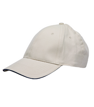 Load image into Gallery viewer, LUXE BASEBALL CAP / GOLF CAP / CONTRAST PIPING / WASHED COTTON / 9 COLORS