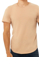 Load image into Gallery viewer, LUXE CURVED BOTTOM CREW NECK T-SHIRT SHORT SLEEVE JERSEY / 7 COLORS / S TO XX-L