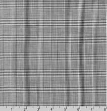 Load image into Gallery viewer, ROBE SHALL COLLAR / BLACK + WHITE GLEN PLAID