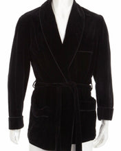 Load image into Gallery viewer, R P VELVET SMOKING JACKETS / ROBES / PAJAMAS / MEN / WOMEN / 15 ELEGANT COLORS / CUSTOM BESPOKE HAND MADE
