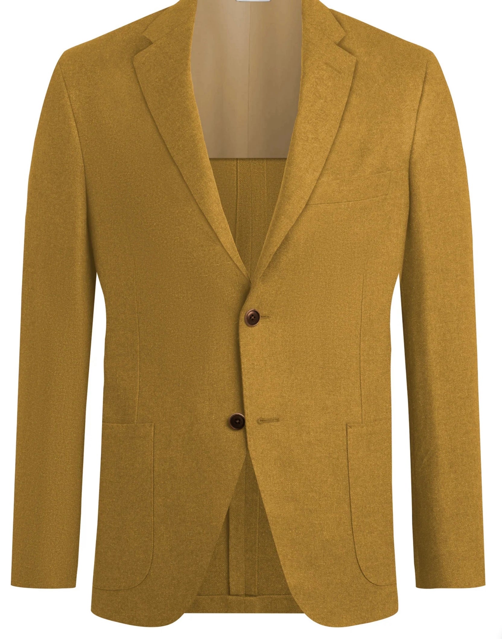 R P SPORTS JACKET / SOFT JACKET / ZEGNA WOOL SILK LINEN CASHMERE / YELLOW / CONTEMPORARY FIT