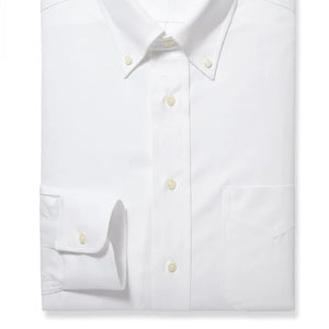 R P SHIRT / CLASSIC BUTTON DOWN FINE PINPOINT 80'S 2-PLY / WHITE / MONOGRAMS