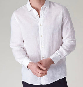R P LUXURY LINEN SHIRT / LONG SLEEVES / 7 COLORS / S TO XXL