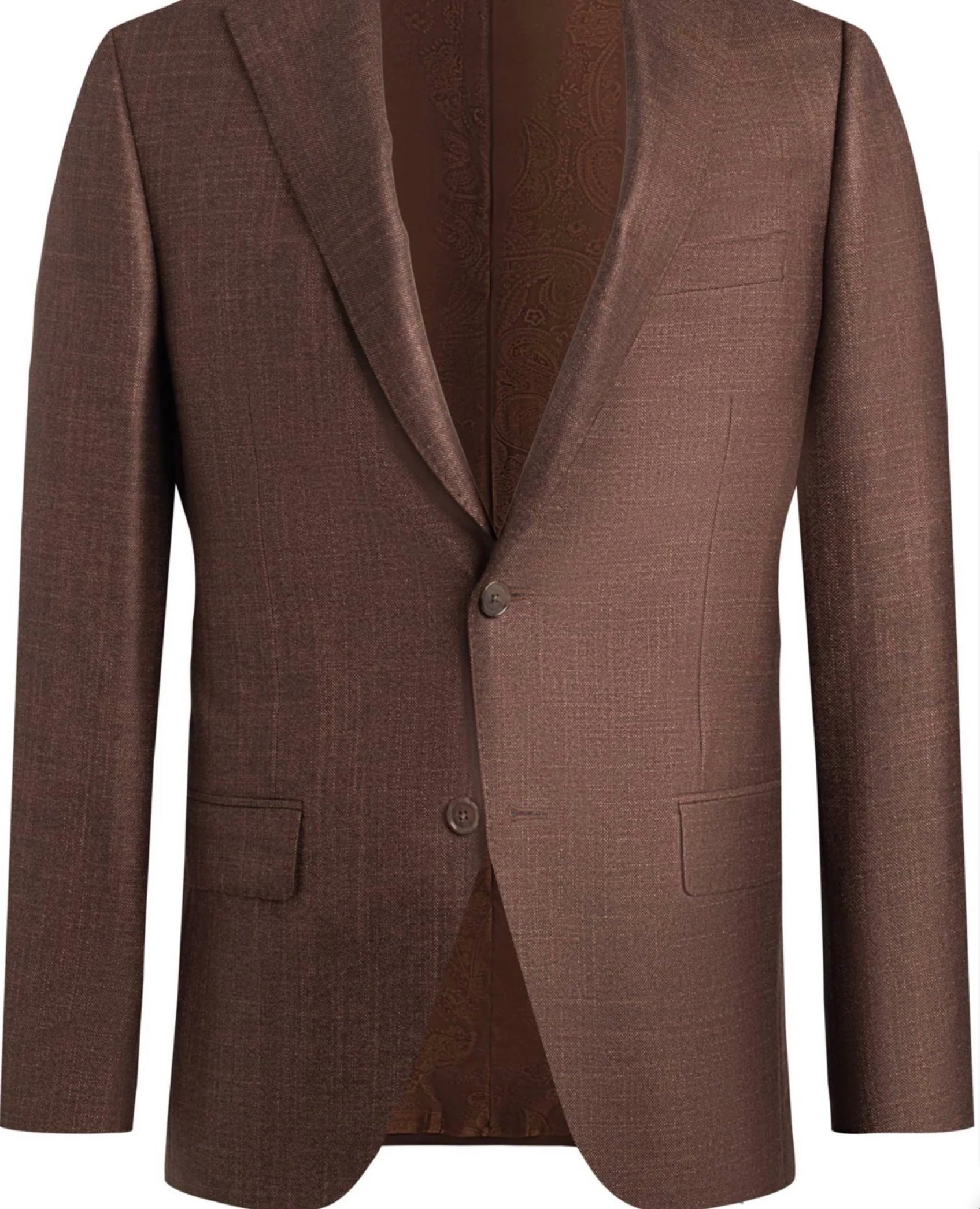 R P SPORTS JACKET / LORO PIANA / RUST / CLASSIC FIT / SILK & CASHMERE