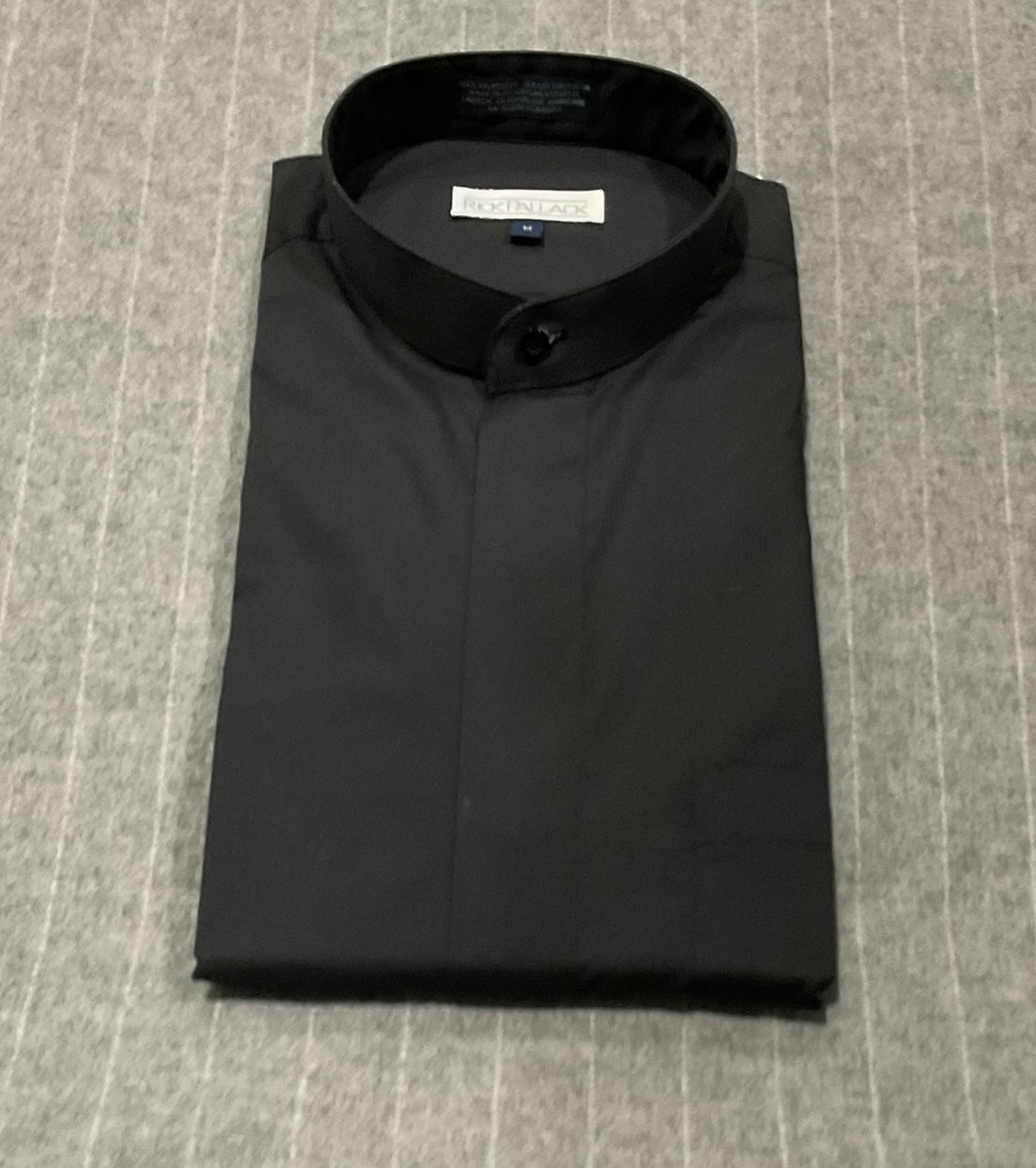 R P Shirt / Mens / Band Collar / Black / Extra Small to 5 Extra Large R P Shirt / Mens / Band Collar / Black / Extra Small to 5 Extra Large