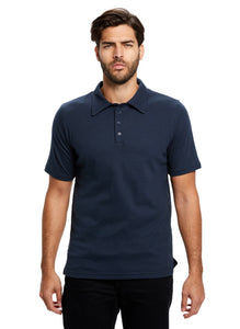R P POLO LUXURY SUPIMA JERSEY COTTON / MADE IN CALIFORNIA / BLACK / NAVY / GREY / S TO 3-XL