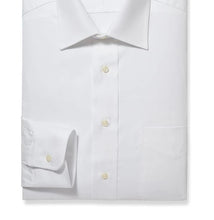 Load image into Gallery viewer, R P SHIRT / CLASSIC SPREAD COLLAR / FINE PINPOINT 80&#39;S 2-PLY / WHITE / MONOGRAMS
