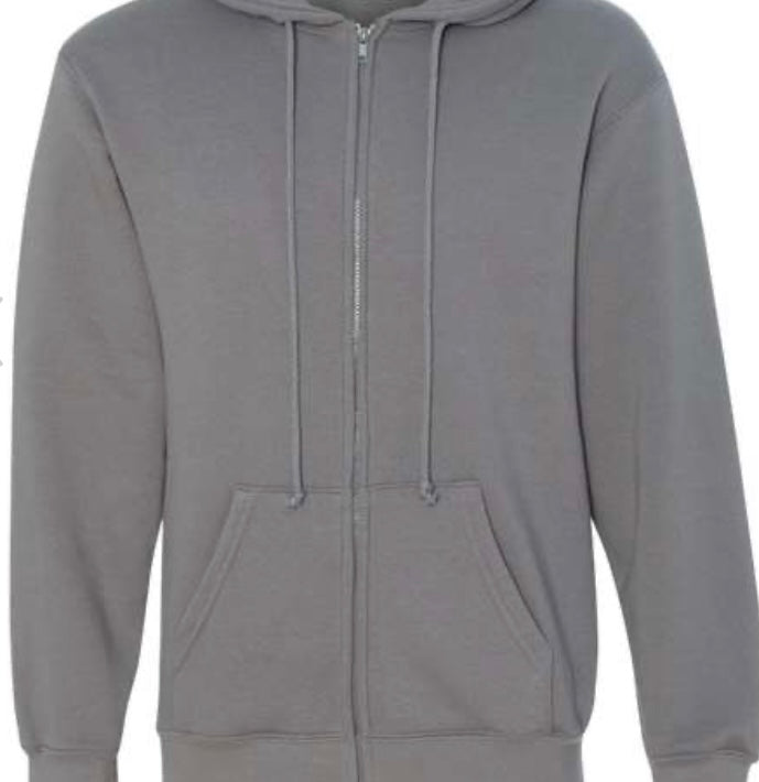 R P SPORT LUXE FULL ZIP HOODIE FLEECE / 10 CUSTOM COLORS / MADE IN CALIFORNIA / S TO 4-XL