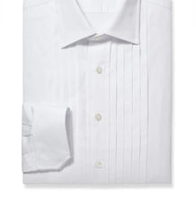 Load image into Gallery viewer, R P SHIRT / TUXEDO WIDE PLEATS / BUTTONS OR STUD FRONT / MONOGRAMS
