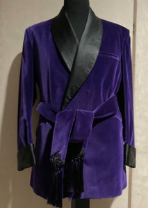 R P VELVET SMOKING JACKETS / ROBES / PAJAMAS / MEN / WOMEN / 15 ELEGANT COLORS / CUSTOM BESPOKE HAND MADE