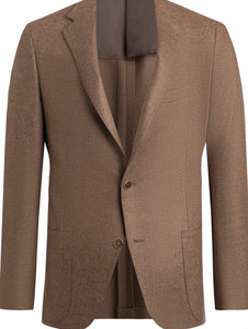 R P SPORTS JACKET / SOFT JACKET / LORO PIANA / COGNAC /  CONTEMPORARY FIT / WOOL & SILK