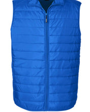 Load image into Gallery viewer, R P LUXE PUFFER VEST /  PACKABLE / WATER RESISTANT / 5 CUSTOM COLORS / S TO 5-XL
