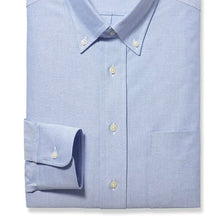 Load image into Gallery viewer, R P SHIRT / CLASSIC BUTTON DOWN COLLAR / FINE PINPOINT 80&#39;S 2-PLY / LIGHT BLUE AND MEDIUM BLUE / MONOGRAMS

