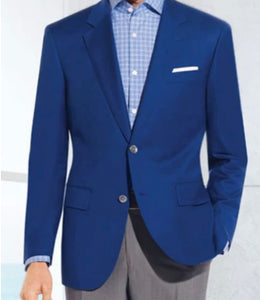 R P SPORTS JACKET / BLAZER SOLID FRENCH BLUE / WOOL / CONTEMPORARY FIT