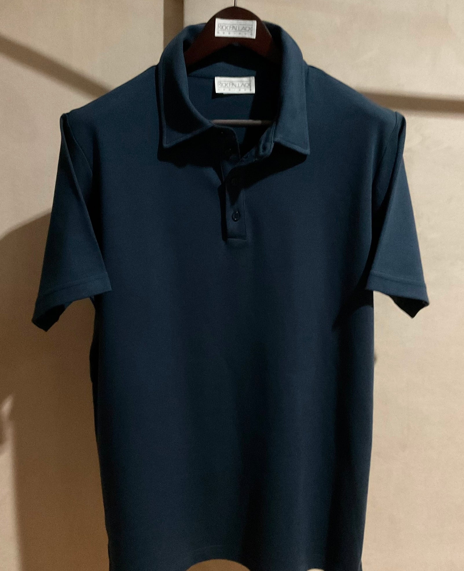 R P POLO LUXURY SUPIMA JERSEY COTTON / MADE IN CALIFORNIA / BLACK / NAVY / GREY / S TO 3-XL