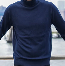 Load image into Gallery viewer, R P LUXURY TURTLENECK / 100% CASHMERE / BLACK / GREY / NAVY / OATMEAL / INK BLUE / S TO XXL
