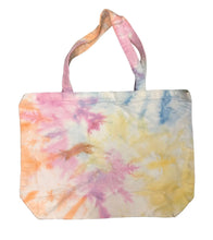 Load image into Gallery viewer, R P MALIBU BEACH TOTE BAG / HAND TIE DYE / EXTRA LARGE CANVAS / MADE IN CALIFORNIA
