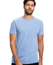 Load image into Gallery viewer, R P LUXURY INDIGO STRIPE T-SHIRT / MADE IN CALIFORNIA / S TO XXL
