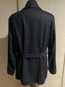 R P SMOKING JACKET / NAVY BLUE / CASHMERE & WOOL / LARGE - EXTRA LARGE / MADE IN ITALY